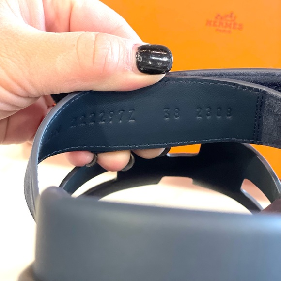 SOLD! 🎉🎉Hermes Chypre size 38 Bleu Celeste NWT - Picture 5 of 13